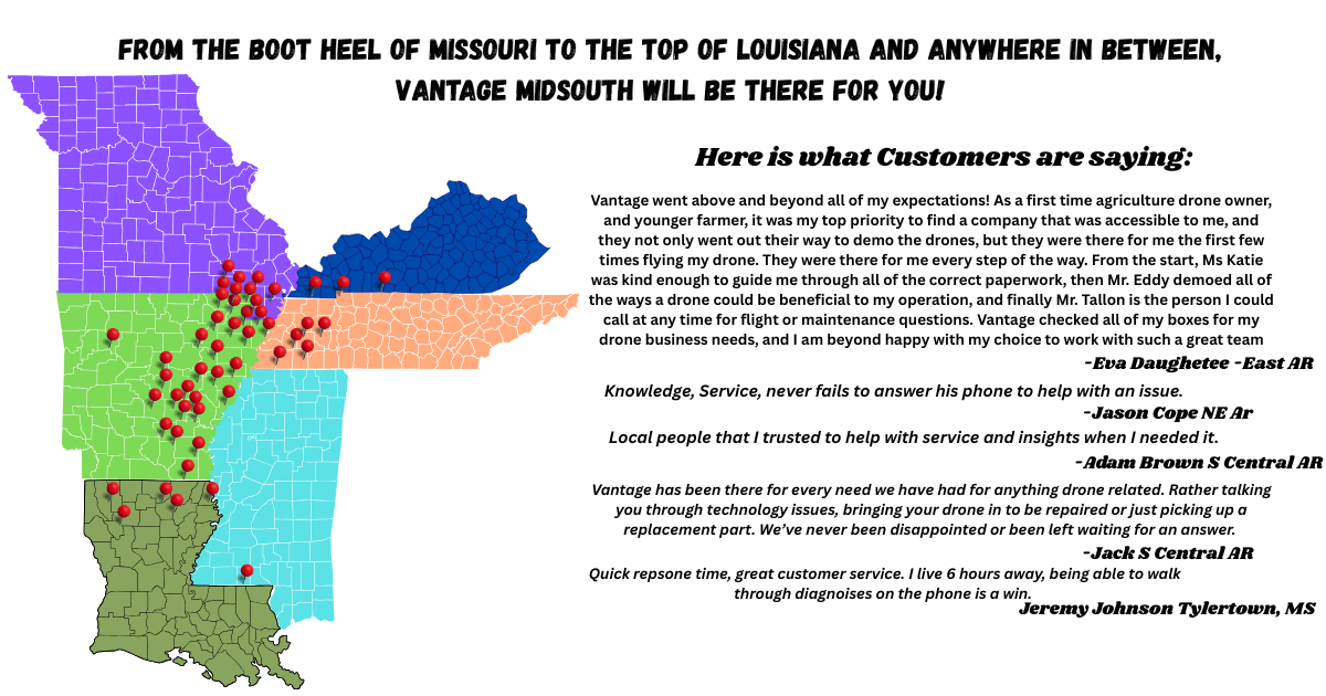 Vantage Midsouth coverage area and customer testimonials